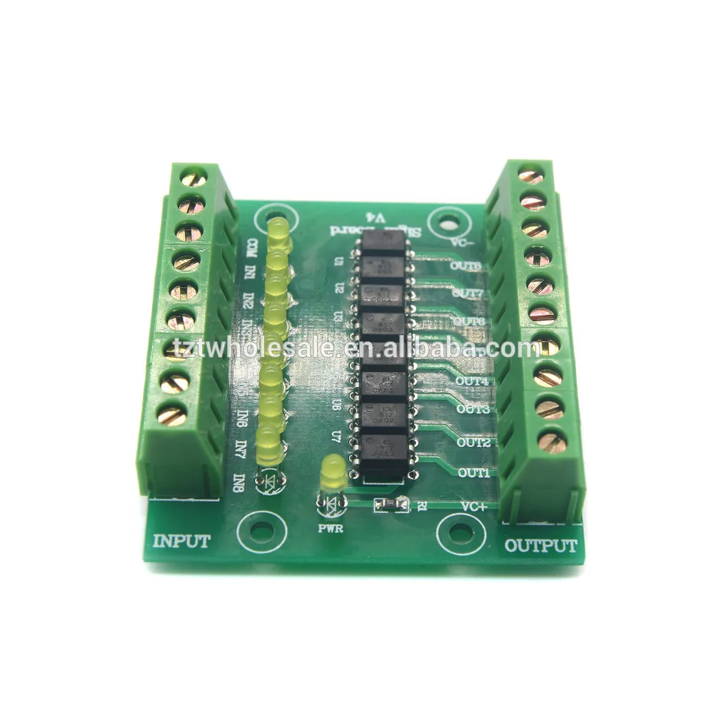 

Special offer Input 5V Output Optocoupler Isolation Control Panel 8 Channel Isolated Input Signal Board Signal Conversion Module