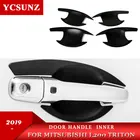 Внутренняя дверная ручка для Mitsubishi L200 Triton 2015 2016 2017 2018 2019 2020 Pajero Sport ABS Матовый Черный цвет