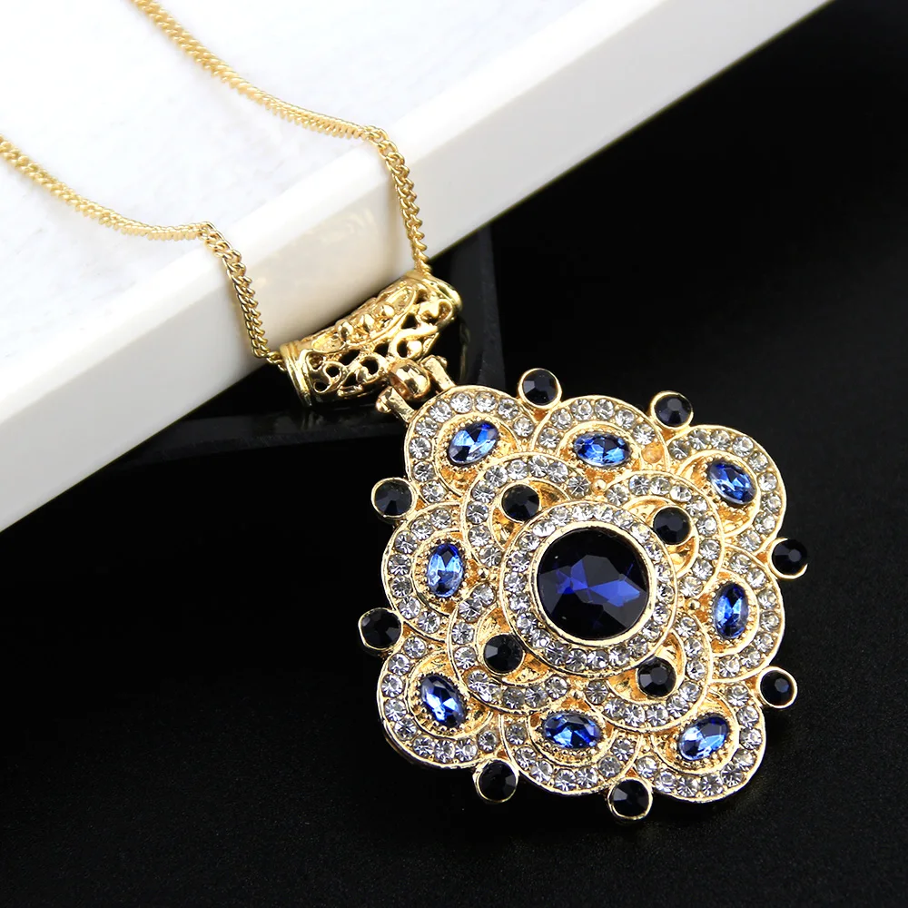 Sunspicems модные марокканские бриллианты для женщин золотистые аксессуары с