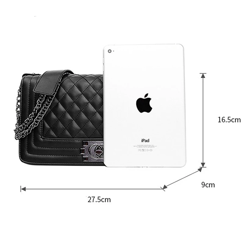 Роскошные сумки на цепочке с ромбовидной решеткой женские сумки-мессенджеры