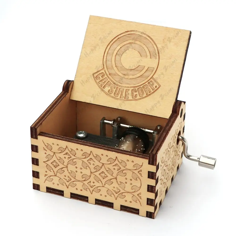 Прямая поставка антикварная резная деревянная музыкальная шкатулка ручной
