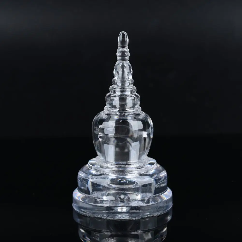 Акриловая ступа Сарира прозрачные подарки буддистские принадлежности хрустальная пагода Домашний декор тибетская башня декоративные трофеи на.
