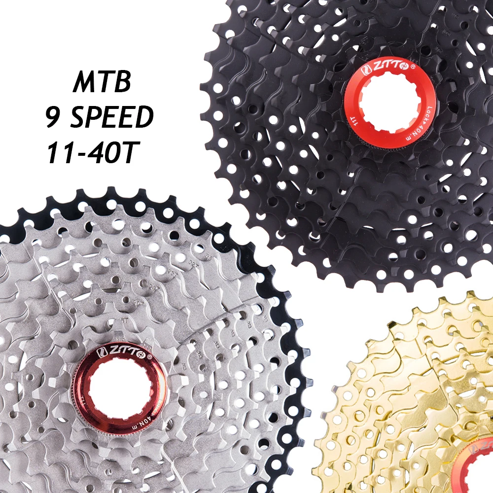 

Качество 9 Скорость 11 - 40 т MTB велосипед Кассетный Звездочки свободного хода дорожный велосипед Сталь маховик для Запчасти