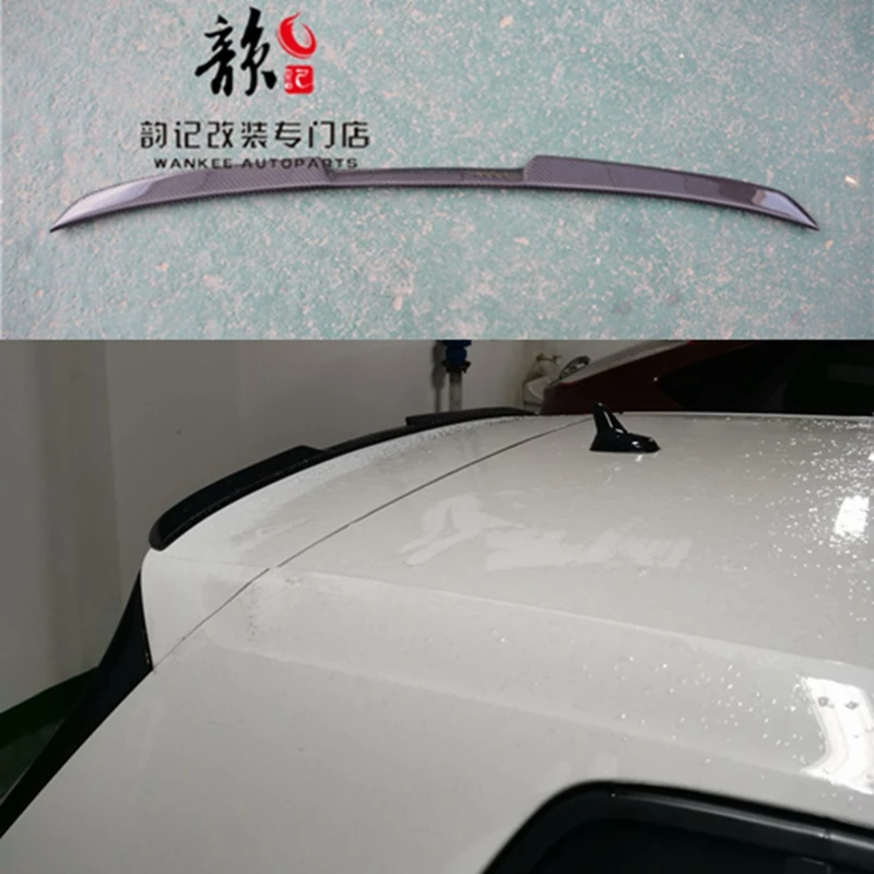 Для VW MK7 спойлер на заднюю крышу из углеродного волокна крылья багажника для