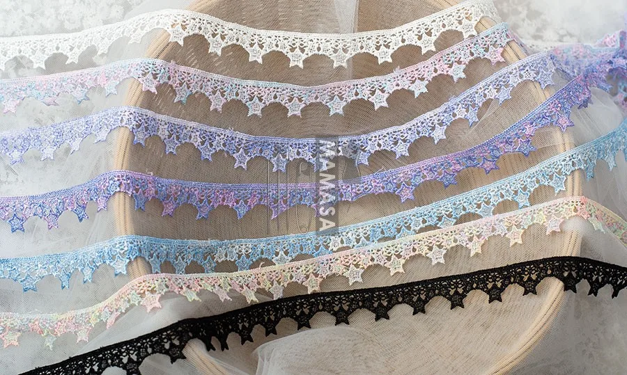 10 ярдов новый стиль ширина 2 см цвет мечты полиэстер Вышивка Кружева отделка