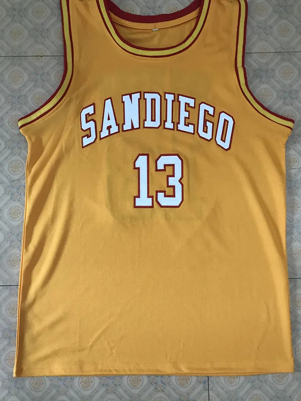 

13 Magic Johnson san diego Retro Basketball Jersey Stitched Custom Any Number Name jerseys