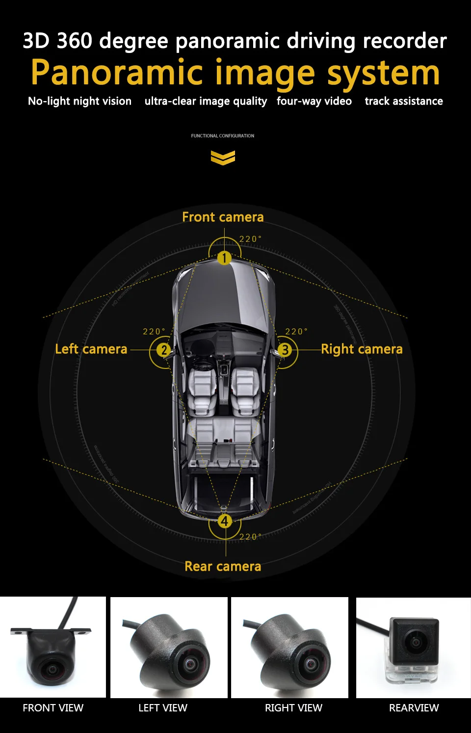 Smartour car 360 градусов 3D панорама с видом птицы система объемного вида специально для Toyota Land Crui Автомобильный видеорегистратор 1280P запись