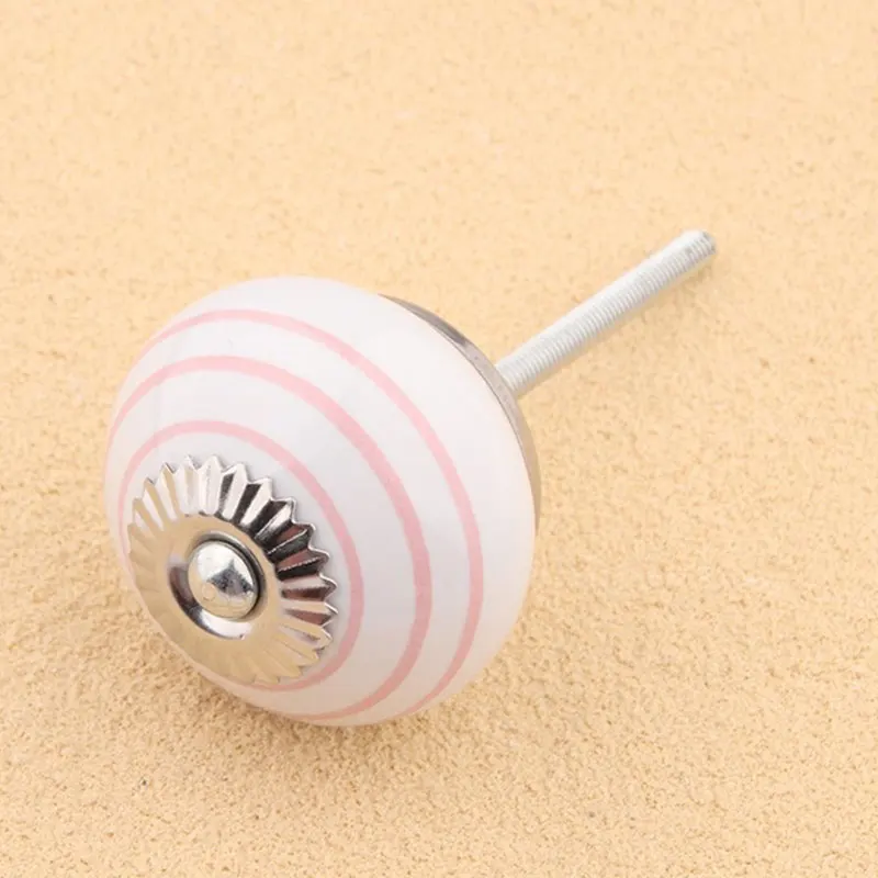 Антикварные ручная роспись Керамика круглые ручки для шкафа На ящики тумба с