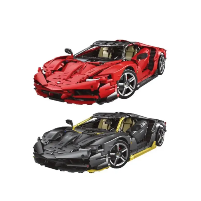 

Technical Set 1:8 Gray Red K1-1A Centennial Super Speed Sports Racing Car Model Building Block Bricks Furious Toy Gift For Kids