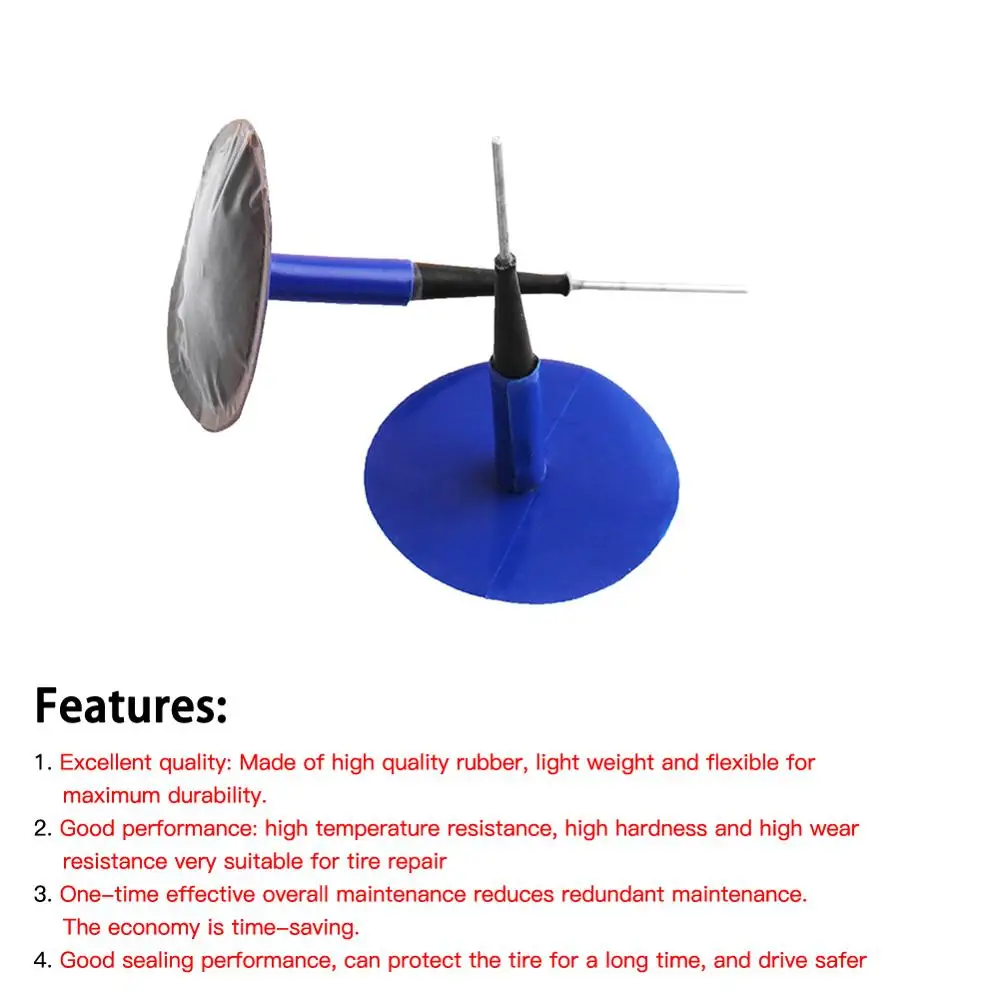 

1PCS Ball Bearing Tire Tyre Roller Stitcher With 24 Pcs Tire Patches Puncture Repair Tube Tool Car Truck Tyres