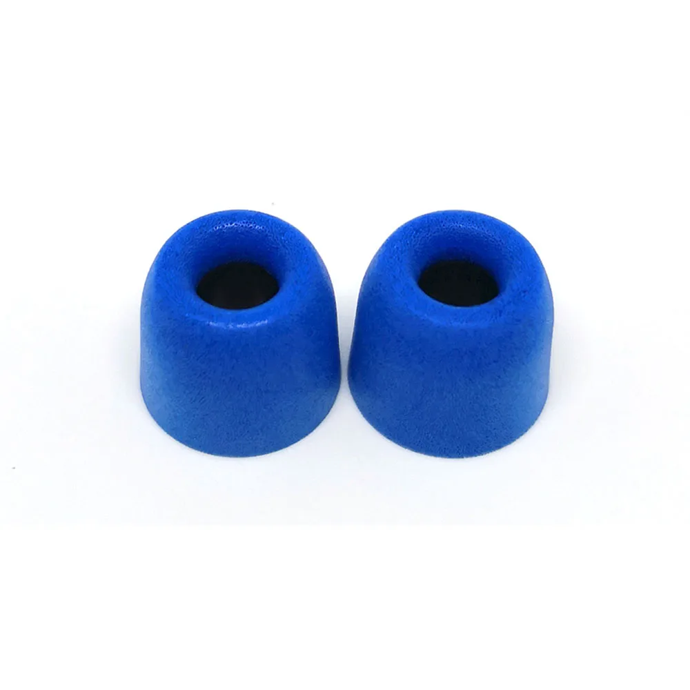 T100 L blue 2pcs ANJIRUI 5 цветов T100 3,0 мм калибра амбушюры/колпачок T100 пены памяти ушные наконечники пена для гарнитуры губки амбушюры для наушников - Цвет: T100 L blue 2pcs
