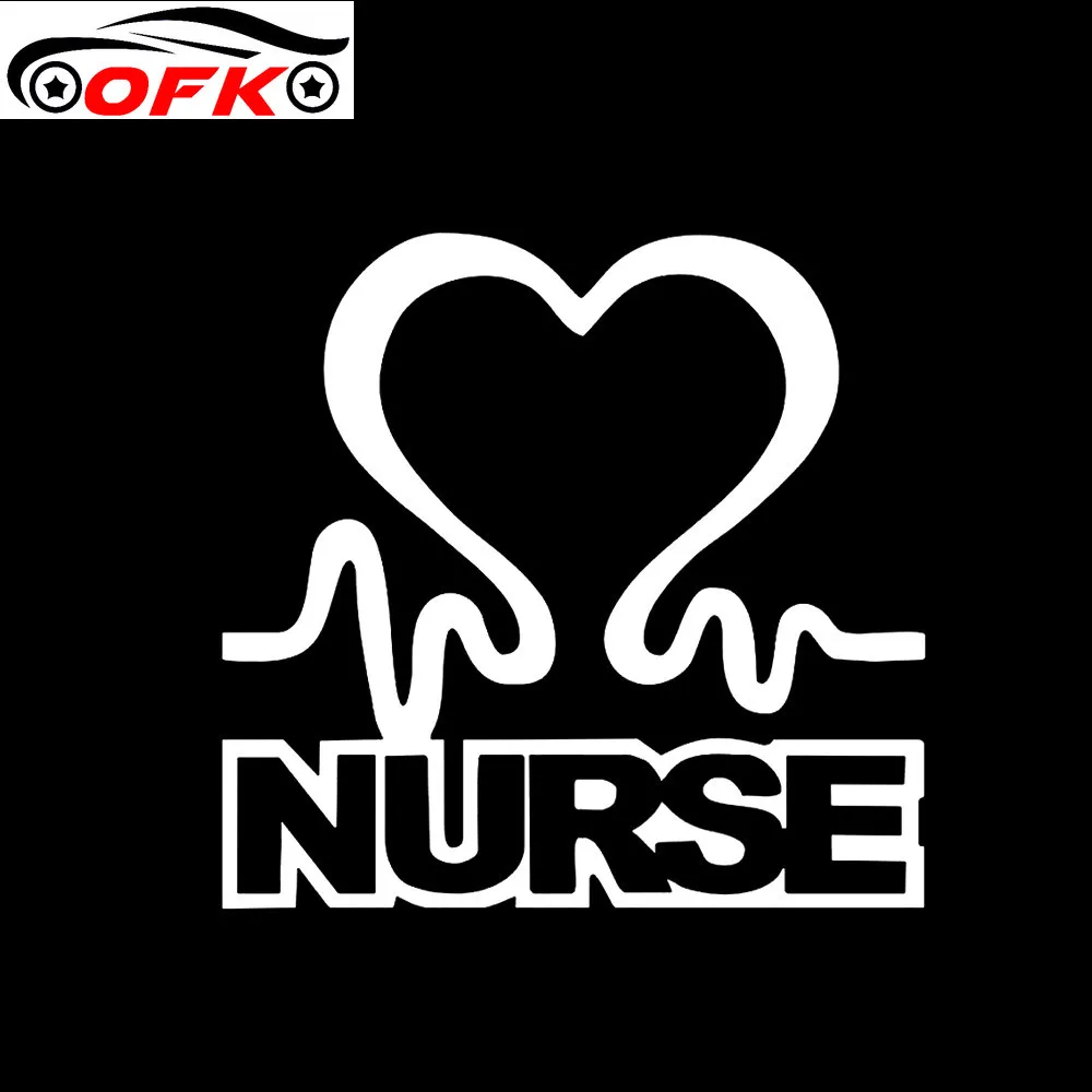 

New Cartoon Nurse Heart Creative Car Decoration Sticker High Quality Personalized Pvc Waterproof Decal