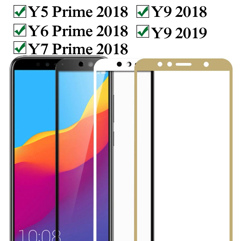 Стекло для Huawei Y6 Y7 Y5 Prime 2018 huwai huwvei Y9 2019 Huawey Y 5 6 7 9 защитное стекло tremp полное