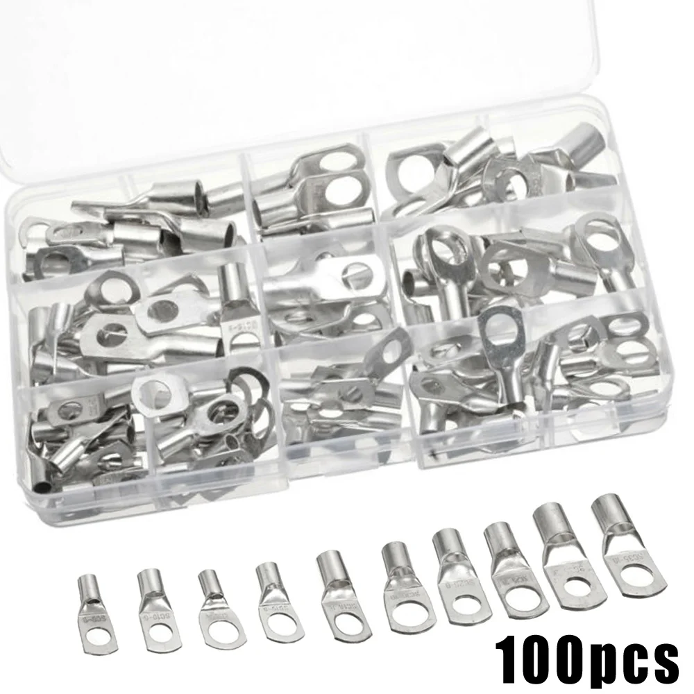 

SC6-6〜SC35-10 Cable Lugs Crimper Connector Battery Terminal Silver Wire Replaces