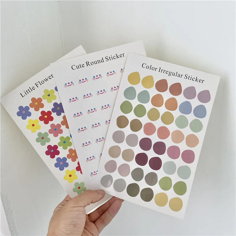 Ins нерегулярные Форма цветы облака уплотнение Стикеры этикетки сделай сам карты