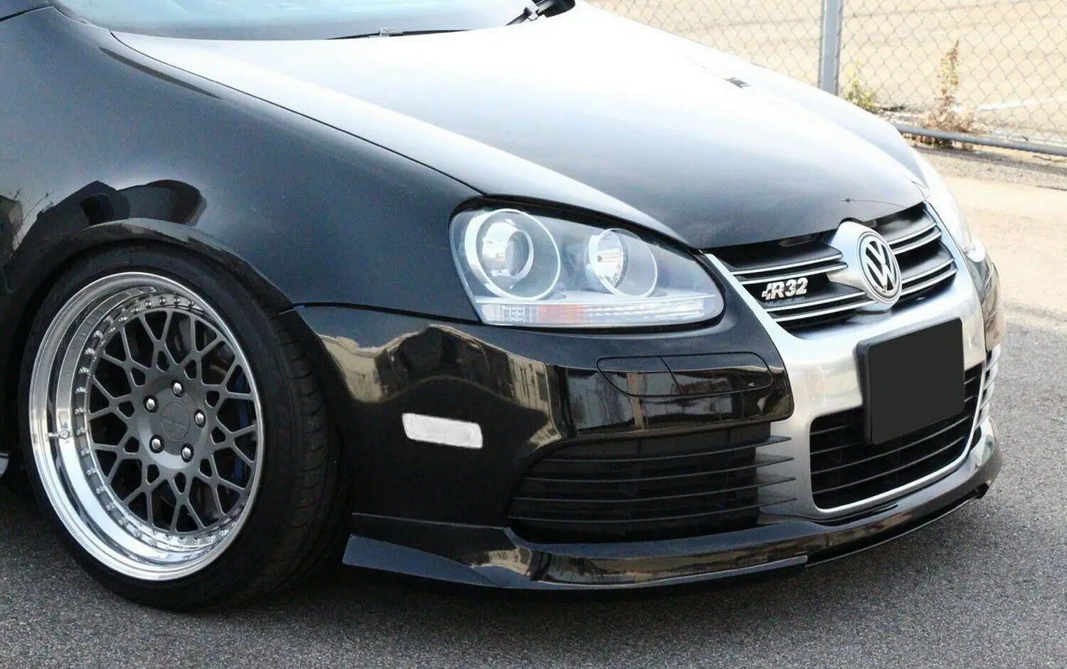 Пара передних прозрачных линз для бампера боковых габаритных огней указателей