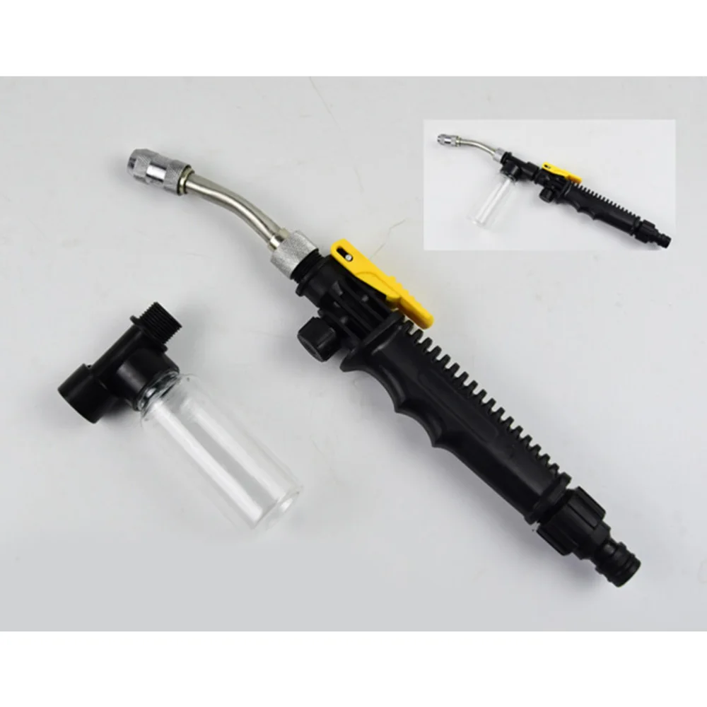 

Car Cleaning Sprayer Spray Nozzles Tube Stainless Steel Metal Sprayer Kits for Home (Black)