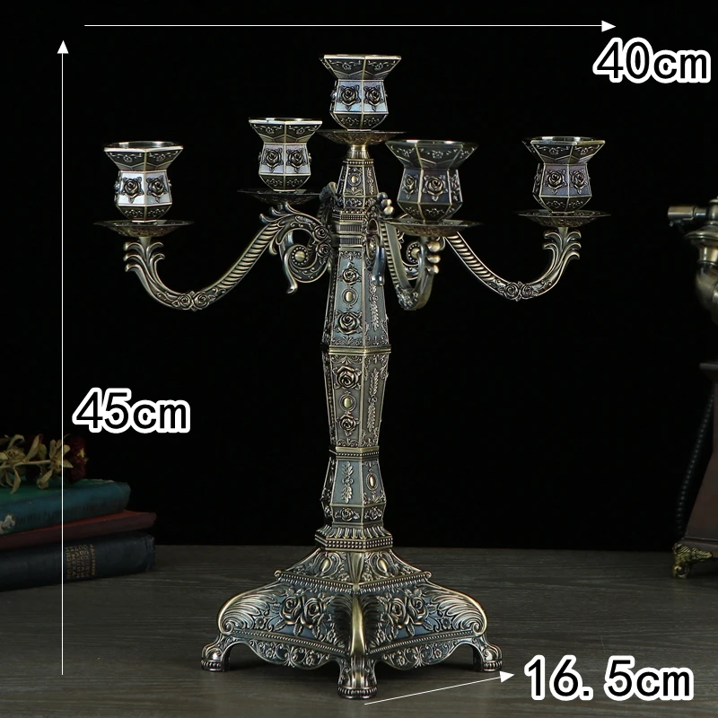 Большой Высокий Подсвечник в стиле ретро металлический подсвечник