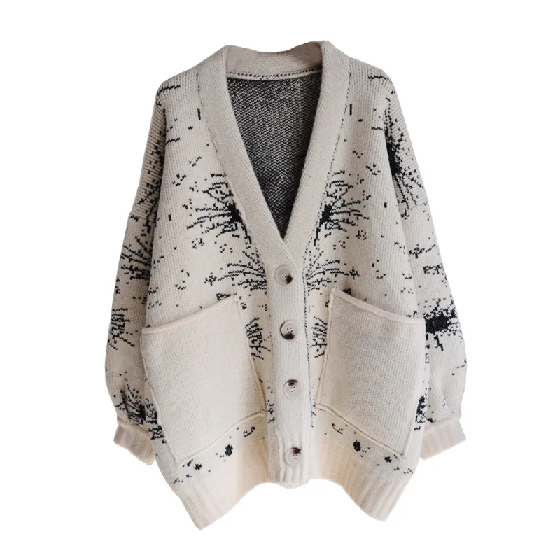 Осень Зима вязаные Желтые свитера женский кардиган 2019 корейский v-образный вырез