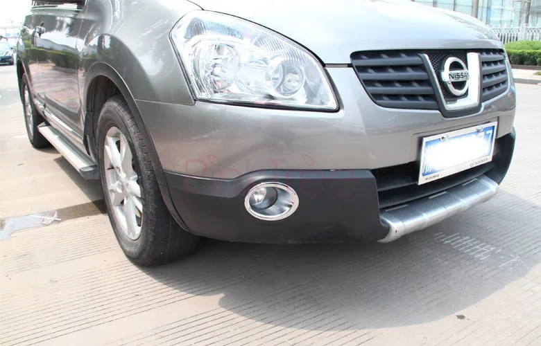 Хромированная накладка на переднюю противотумансветильник ру для Nissan Qashqai 2010 2011