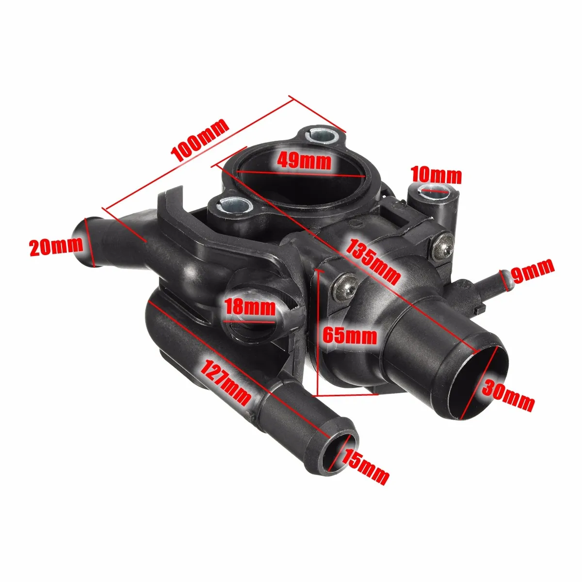 Hot Sale Auto Thermostat w/ Housing Complete Kit For Ford Focus ST 170 Duratec 2.0i VVT 88c 2002 2003 2004 #XS4G-9K478-BB | Автомобили и