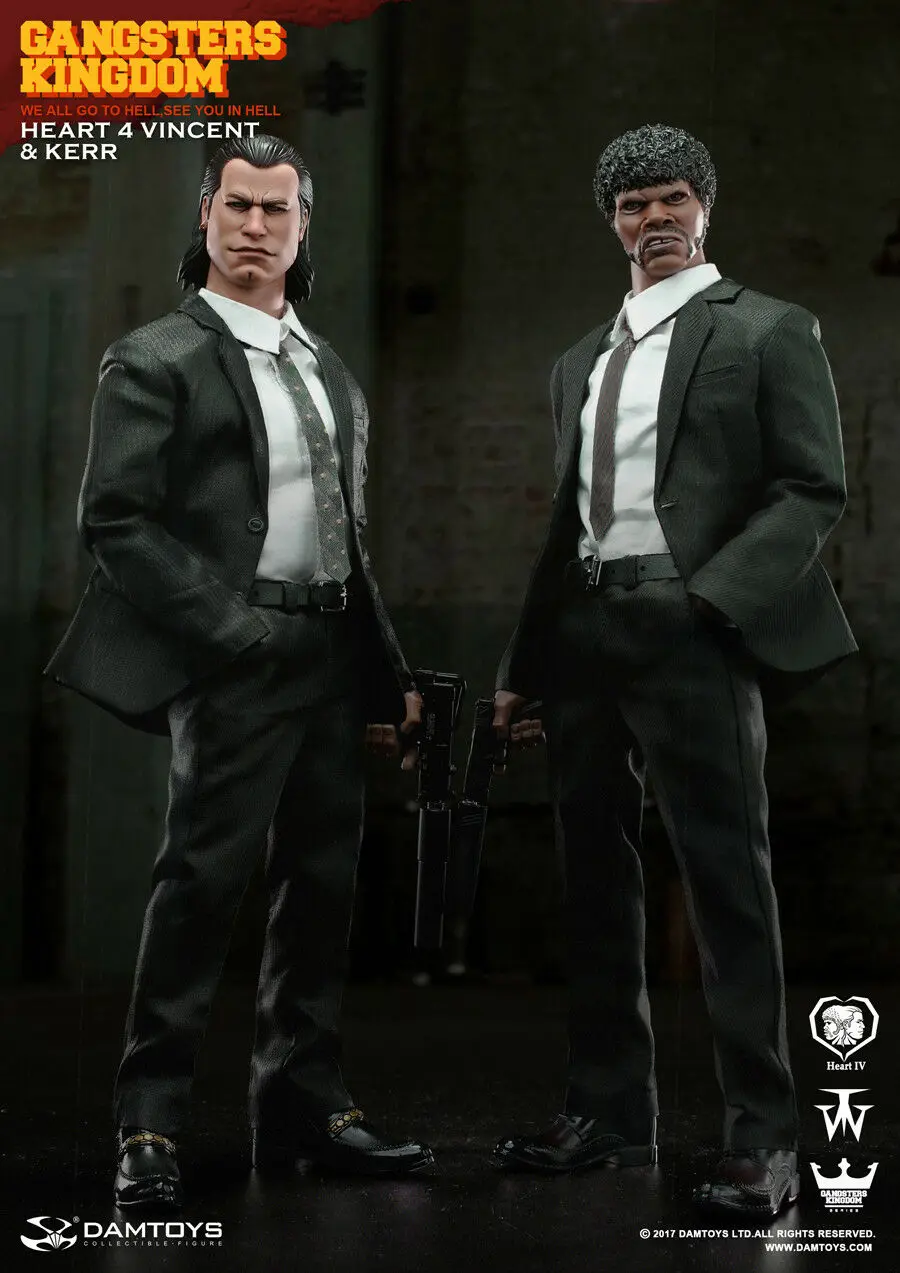 2 куклы в комплекте DAMTOYS 1/6 Gangsters Kingdom Heart 4 фигурки Винсента и Керра GK015