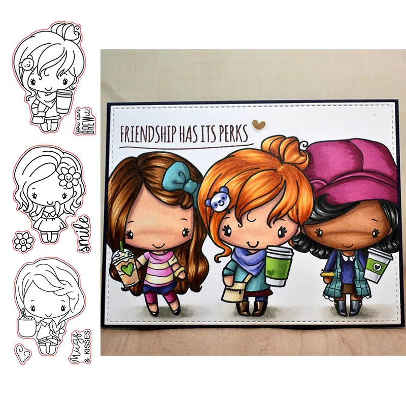 Прозрачный силиконовый штамп/печать для скрапбукинга/фотоальбома 3