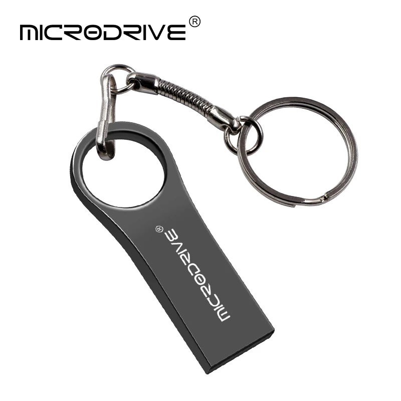 Водонепроницаемый usb флеш-накопитель 4 GB/8 GB/16 GB/32 GB/64 GB металлическая карта pendrive Memory Stick накопители u-диск с кольцом для ключей