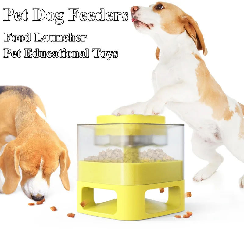 

Кормушки для домашних животных, собак, пусковая установка для еды, Обучающие игрушки, неэлектрическое оборудование, веселая Интерактивная ...