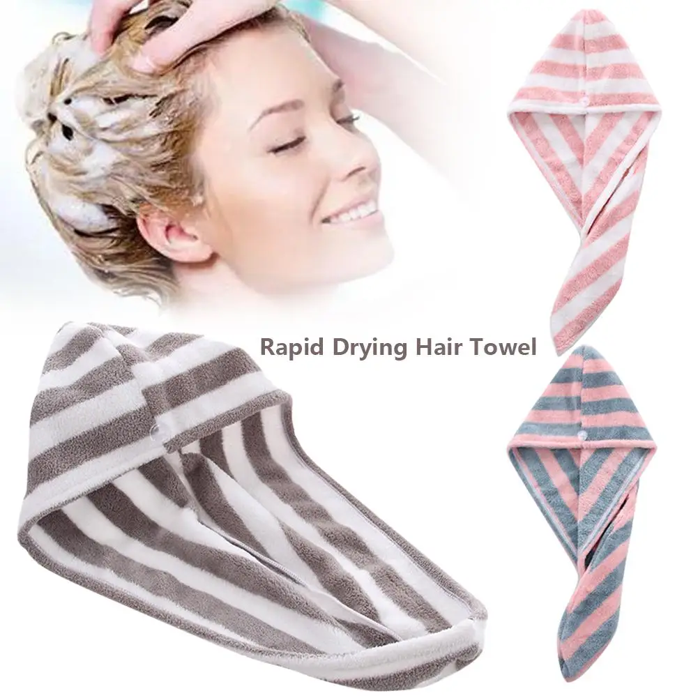 Коралловое бархатное полотенце для сухих волос из микрофибры Быстросохнущий