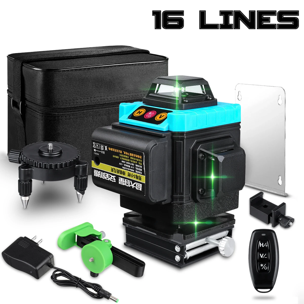 Супермощный лазерный уровень 16 линий 4D самонивелирующийся на 360 градусов