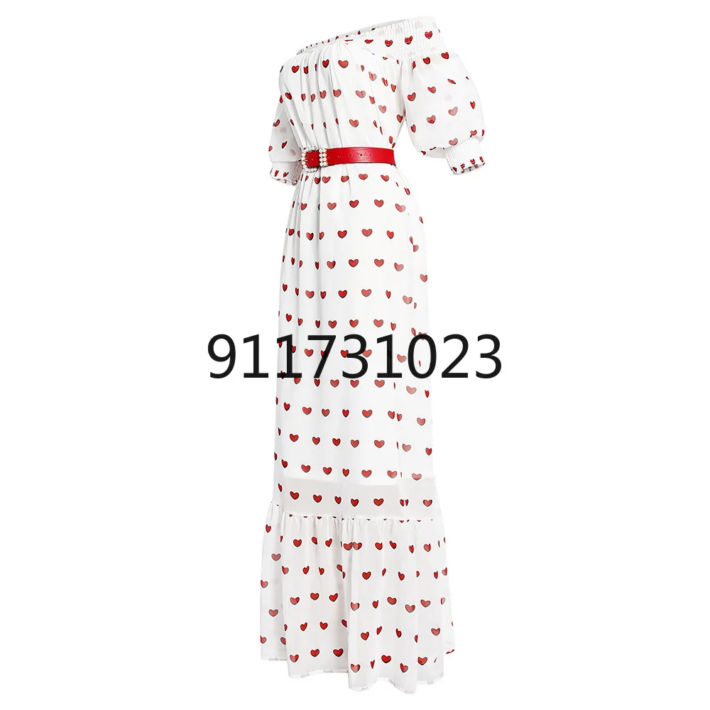 African Dresses for Women Summer Sexy Short Sleeve Printing Long Dress Boubou | Тематическая одежда и униформа