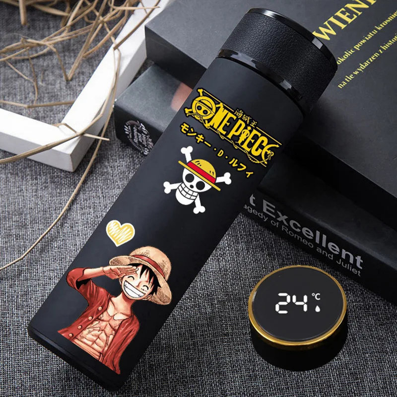 Аниме Смарт термос Кофе Чашка 500 мл 316 Нержавеющая сталь бутылка для воды с