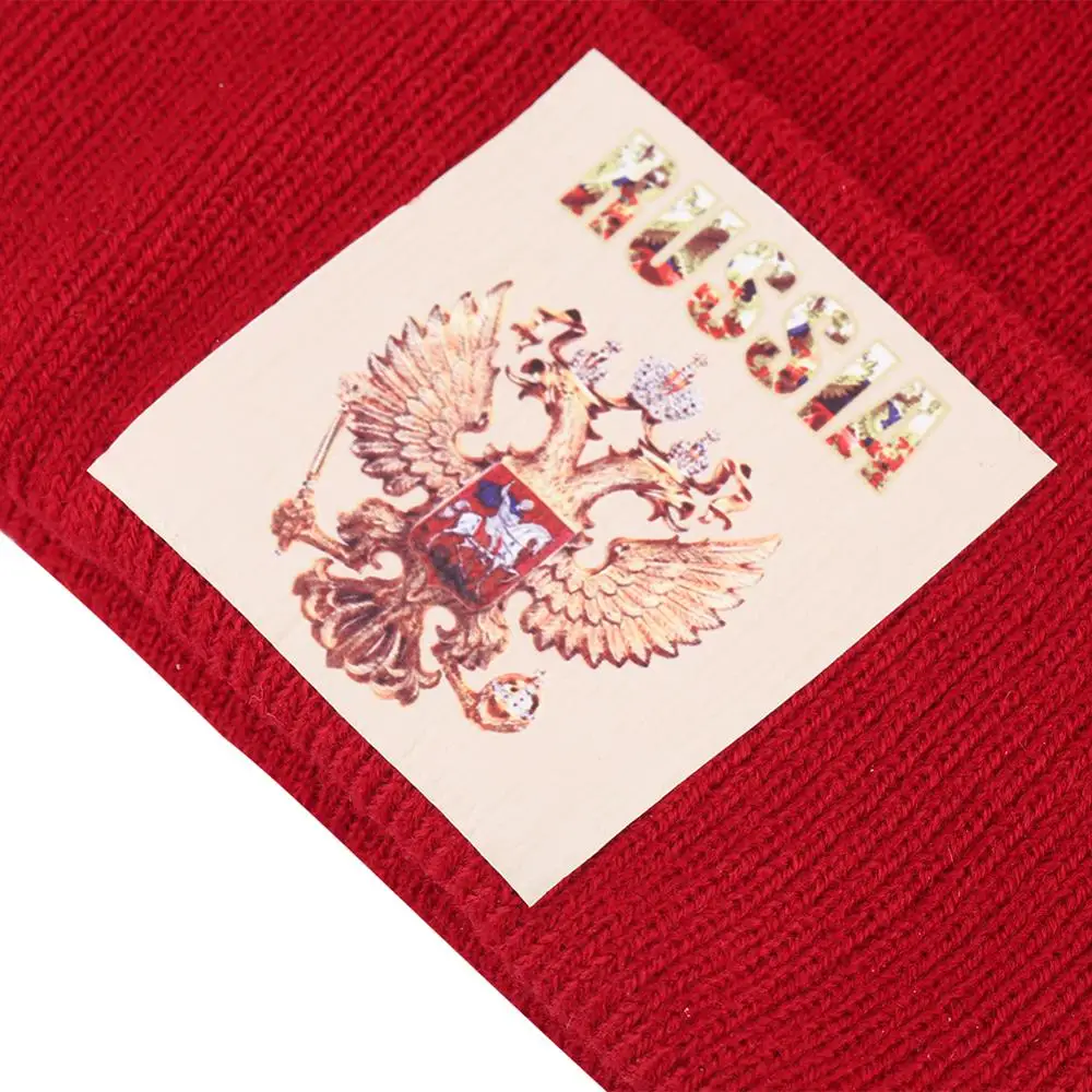 Черная Русская Шапка шапочка с двойным орлом шапочки Мужская короткая шапка