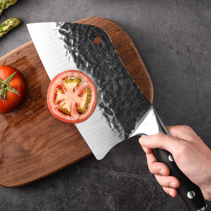 

Newly Kitchen Knife Wooden Handle Stainless Steel Kitchen Knives Handmade Chopping Cleaver Knife Chef Meat Slicing Cutlery Tools