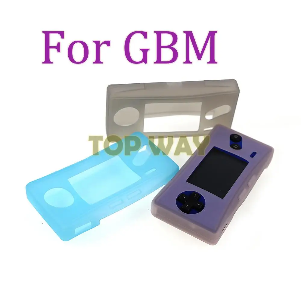 1PC przezroczysty dla GameBoy Micro miękka elastyczna pokrywa silikonowa obudowa ochronna skóra dla GBM futerał na kontroler