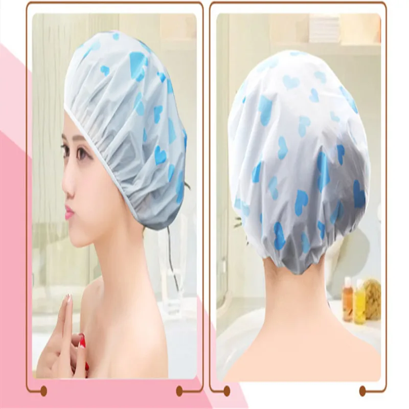 1 шт. цветная водонепроницаемая шапочка для душа густоты эластичная Дамская prod |