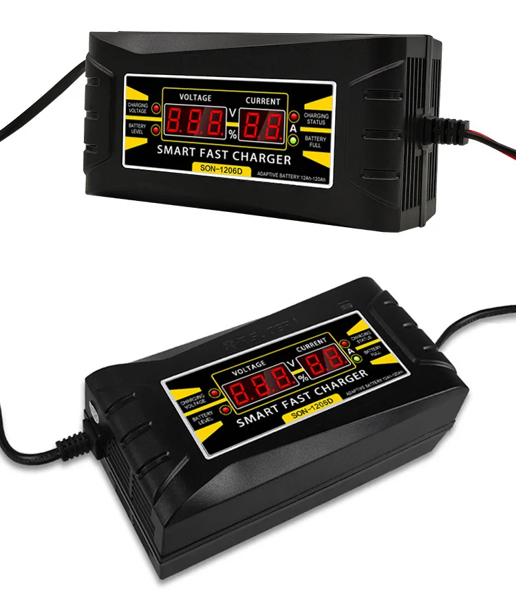 Полностью автоматическое зарядное устройство 12 в 10 А 6 для автомобильного