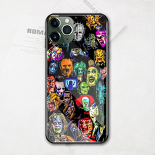 Funda de cristal templado con personajes de terror para iphone...