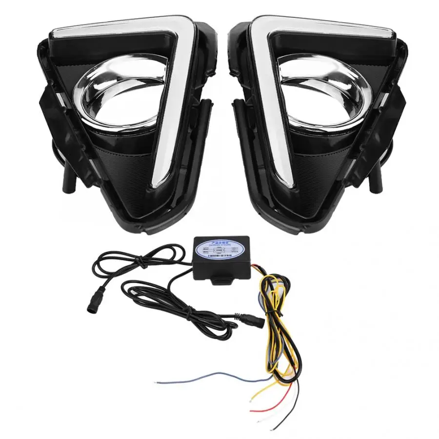 1 пара 2 Цвет Автомобильные фары дневного света светильник сигнала поворота