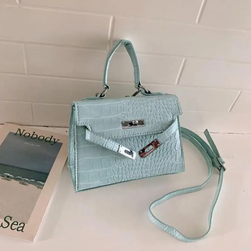 2021 Новинка для девушек крокодиловый узор сумка в руку через плечо модные ботинки