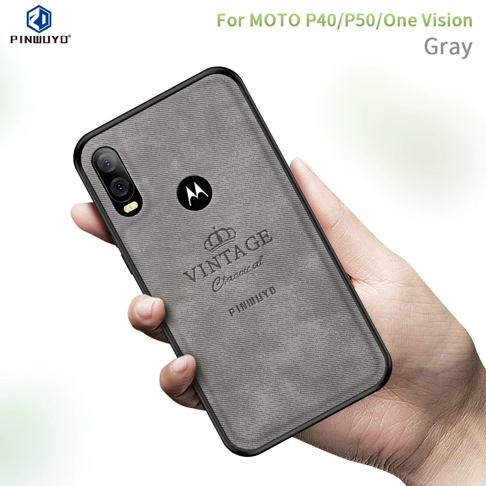 Чехол для Motorola Moto One Vision/P40, Винтажный чехол из кожи ПУ и ПК, Жесткий Чехол, облегающие Чехлы, защитный чехол 6,2''
