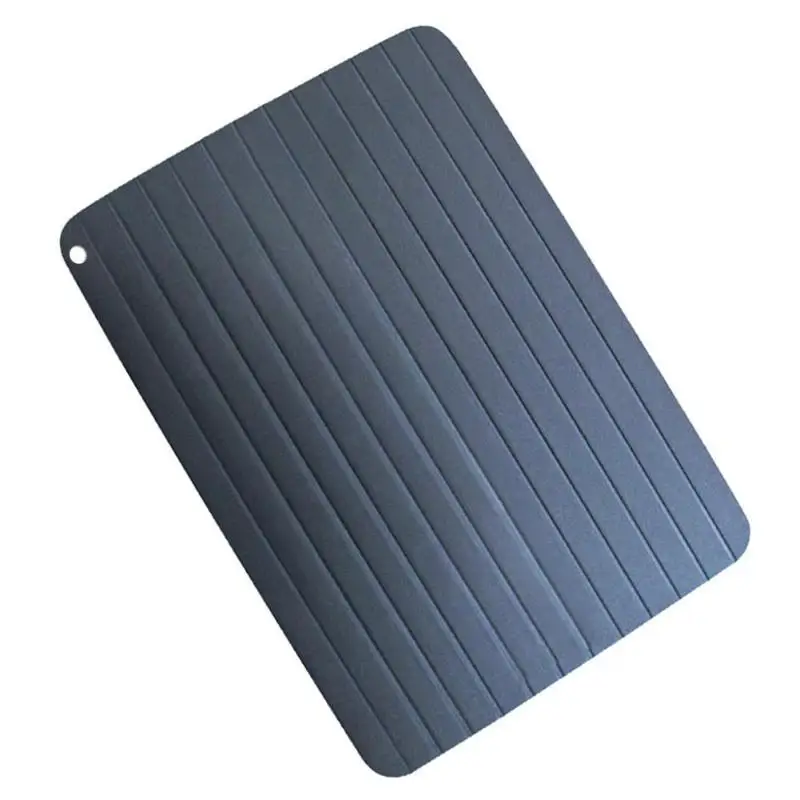 

1pcs Board Defrosting Kitchen Gadget Tool Defrost Tray Fast Thaw Meat Fish Sea Food Plate Aluminium