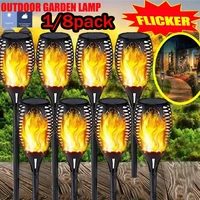 outdoor led solar lights flickering dancing flame torch solar lighting waterproof lamp for garden decoration landscape lawn path