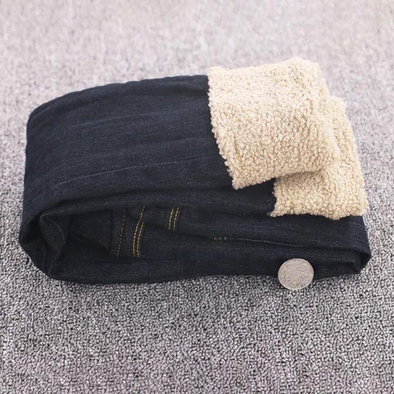 VFOCHI 2019 новые джинсы для девочек зимние плотные бархатные брюки детские с