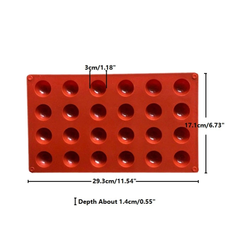 

Half Ball Silicone Mold For Chocolate Dome Cake Pastry Baking Mousse Cake Decoration Tool Jelly Pudding Mould