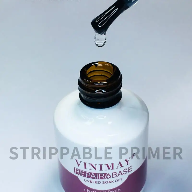 Лак для ногтей на резиновой основе прочный и крепкий не повреждающий ногти