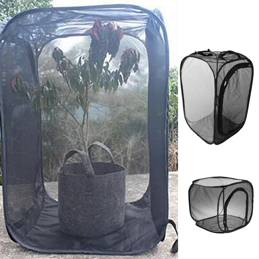 

Insect & Butterfly Portable Plant Habitat Terrarium Collapsible Butterflies Mesh Zip Net Cage