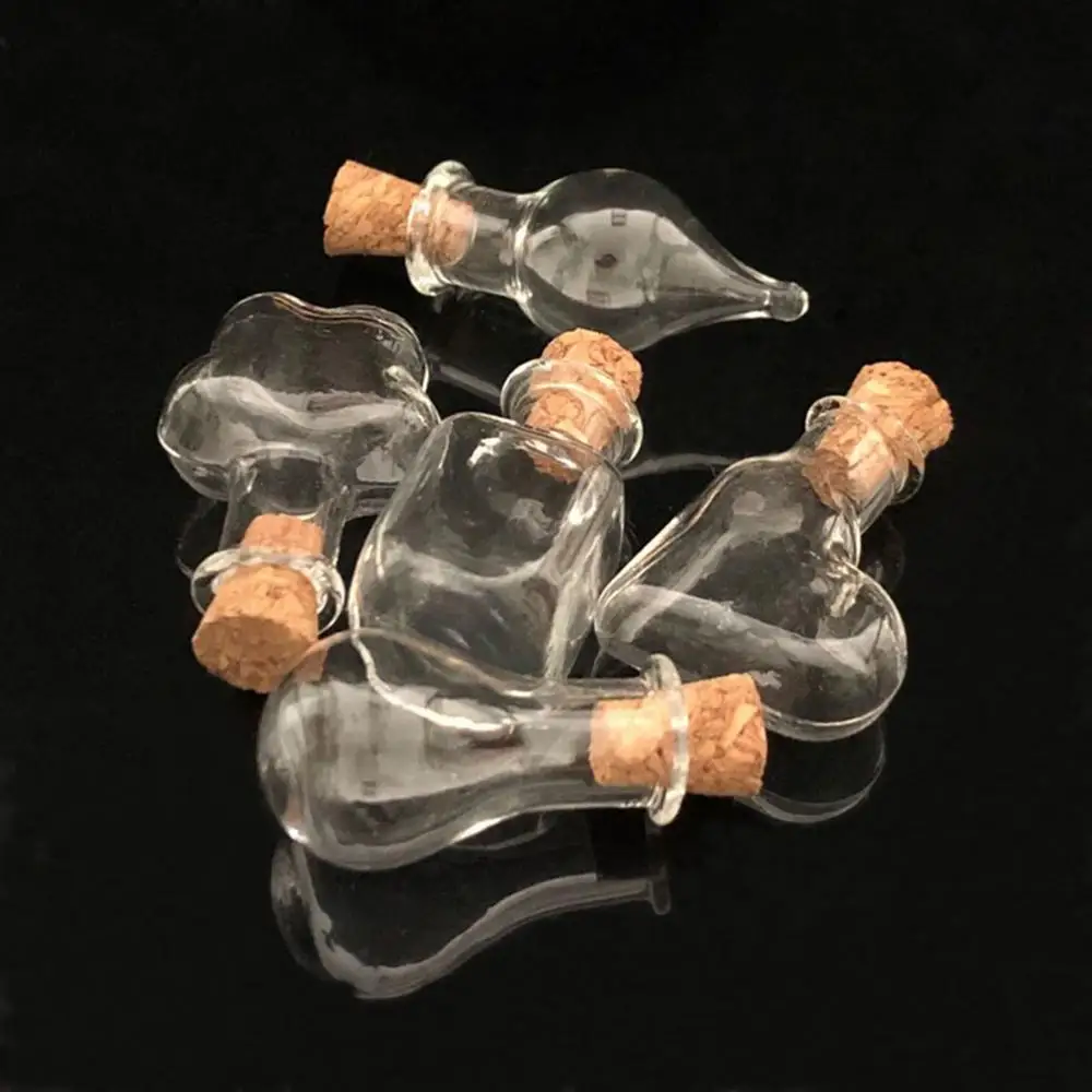 5 шт. пробковый ограничитель маленькая пустая стеклянная бутылка маленькие