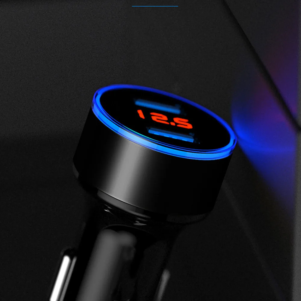 Прочный 2.1A устройство для автомобиля с двумя портами USB Зарядное 2 Порты и разъёмы